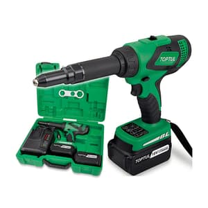 Toptul 3.2 - 6.4 mm / 18V / 4.0 Ah Li-ion Cordless Brushless Riveter, KPRA0306E