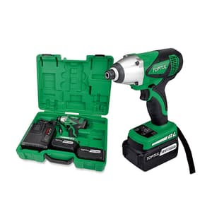 Toptul 18V / 4.0 Ah Li-ion Cordless Brushless Impact Driver, KPBA0840E