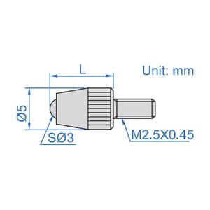 Insize 7.3 mm Ball Point, 6282-0101