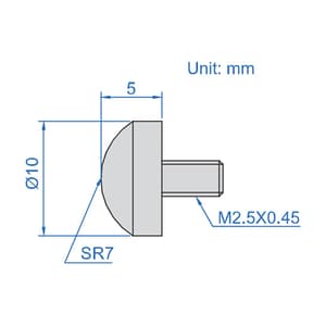Insize 5 mm Spherical Point, 6282-0401