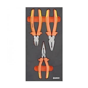 Groz 3 Pcs Pliers Set Series C (1/3 Size) Tool Assortments, KIT/MOD/17C