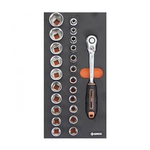 Groz 23 Pcs Series C (1/3 Size) Tool Assortments, KIT/MOD/23C