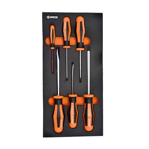 Groz 6 Pcs Screwdrivers Set Series C (1/3 Size) Tool Assortments, KIT/MOD/26C