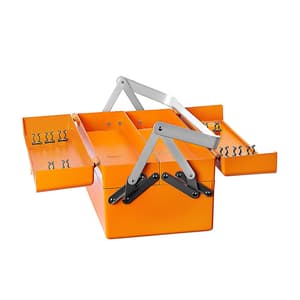 Groz 18 Inch / 5 Tray Heavy Duty Die-Cast Aluminium Tool Box, MTB/5/AL