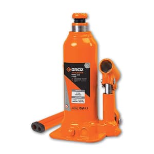 Groz 4 Ton Capacity Hydraulic Bottle Jack With Load Limiting Device, JACK/BT/4W