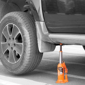 Groz 4 Ton Capacity Hydraulic Bottle Jack With Load Limiting Device, JACK/BT/4W