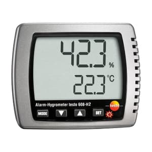 Testo -10 to +70°C Digital Thermo Hygrometer with LED Alarm, Testo 608-H2