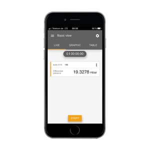 Testo -150 to +150 hPa Differential Pressure Meter With Smartphone Operation, Testo 510i