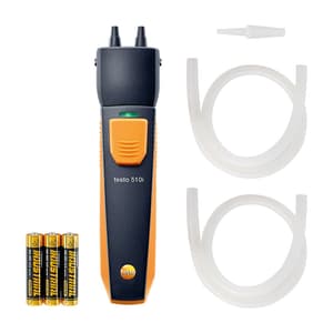 Testo -150 to +150 hPa Differential Pressure Meter With Smartphone Operation, Testo 510i