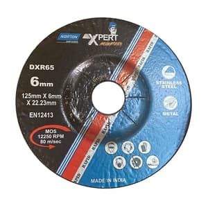Norton Xpert Rapid Western 180 x 6 x 22.23 mm Depressed Centre Wheel (Pack Of 5 Pcs), DXR76