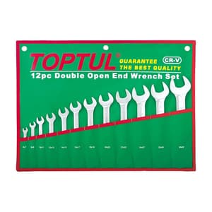 Toptul 12 Pcs Double Open End Wrench Set, GAAA1206