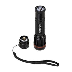 Portwest USB Rechargeable Torch (Black), PA75BKR