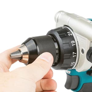 Makita 18V LXT BL 13 mm (1/2") Cordless Drill Driver with Rapid Charger & 2 Pcs 5.0Ah Batteries, DHP486RTE