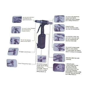 Star 3/16 inch Air Hydraulic Riveter, SHTM-004