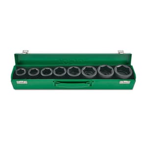 Toptul 8 Pcs 3/4 Inch Sq. Drive 6 Pt Flank Impact Socket Set, GDAD0806