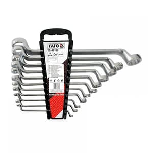Yato 11 Pcs, (6 x 7 mm - 30 x 32 mm) Double Ring Spanner Set, YT-48188