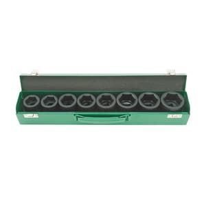 Toptul 8 Pcs 3/4 Inch Sq. Drive 6 Pt Flank Impact Socket Set, GDAD0801