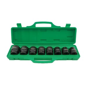 Toptul 8 Pcs 3/4 Inch Sq. Drive 6 Pt Flank Impact Socket Set, GDAI0802