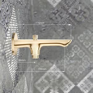 Kohler Aleo Bath Spout With Diverter In French Gold Finish, K-20077IN-AF