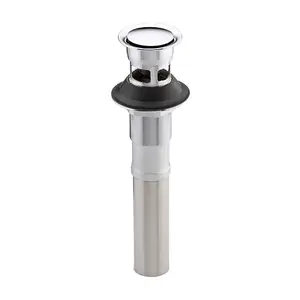 Kohler Complementary Clicker Drain with Overflow In Polished Chrome Finish, K-7124-A-CP