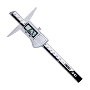 Insize 200 mm / 8 inch Digital Depth Gauge (IP67 Waterproof), 1543-200