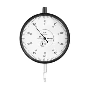Mitutoyo 0 - 10 mm Long Stroke Dial Indicator with Lug Back, 4046A