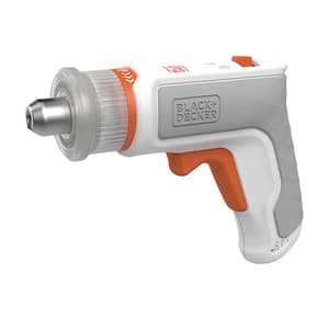 Black+Decker 3.6V Li-Ion Cordless Furniture Screwdriver With Micro USB Charger & 7 Accessories, BCRTA01-B1