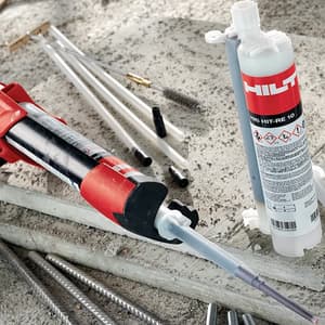 Hilti 580 ml Cartridges Injectable Epoxy Mortar HIT-RE 10 580/1-A1-P (Pack Of 12 Pcs), 2153749