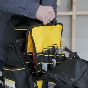 Stanley Heavy-Duty 600 Denier Fabric Tool Backpack (50 Pockets), 1-95-611