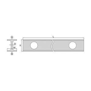 Insize 500 mm / 20 inch Magnalium Straight Edge, 4180-500