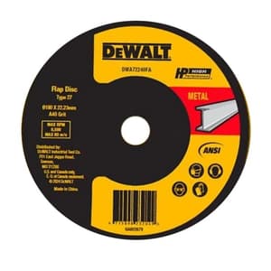 Dewalt 100 mm / 60 Grit Flap Disc, DWA41660A
