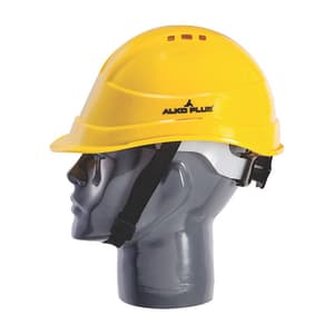 Alko Plus ISI Marked Ventilation Safety Helmet with Six-point Plastic Suspension & Ratchet Fit Adjustment, APS 131