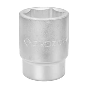 Groz 75 mm / 1 Square Drive Hex Sockets, SKT/H/0-1/75/MT