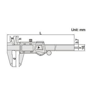 Insize 200 mm / 8 inch Digital Caliper (Absolute System), 1103-200