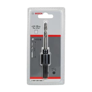 Bosch Hex adapter with 1/2" - 20UNF thread with HSS-G pilot drill bit, 2 609 390 588