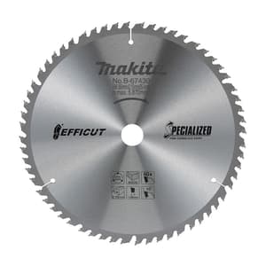 Makita 12 inch / 305 mm Efficut Series TCT Mitre Saw / Slide Compound Saw Blade For Wood (80 Teeth), B-67468