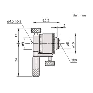 Mitutoyo 25 - 32 mm Inside Micrometer Head, 141-001