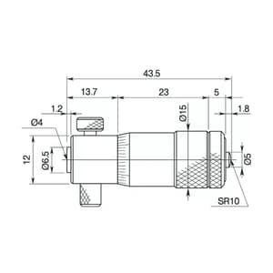 Mitutoyo 50 - 63 mm Inside Micrometer Head, 141-025