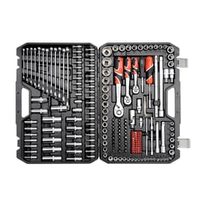 Yato 216 Pcs 1/4, 3/8 & 1/2 Inch Sq. Drive Socket Set, YT-38841