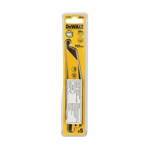 Dewalt 152 mm Bi-Metal Reciprocating Saw Blades-For Fast Cuts In Metal, DT2361-QZ