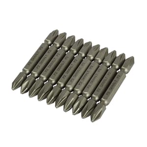 Dewalt PH2 x 65 mm Length Phillips Magnetic Double Ended Screwdriver Bit Set (Pack of 10 Pcs), DW00003M-IN