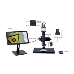 Insize 14.7X ~ 122.7X Motorized Focus Stacking Microscope with Display, ISM-DL520