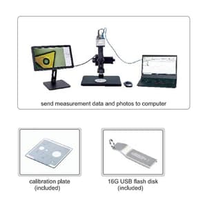 Insize 14.7X ~ 122.7X Motorized Focus Stacking Microscope with Display, ISM-DL520