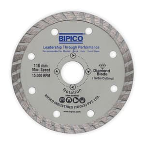 Bipico Turbo 4 inch - 110 mm Diamond Saw Blade (Marble Cutter)