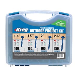 Kreg Blue Kote Pocket-Hole Screw Outdoor Project Kit, SK03B