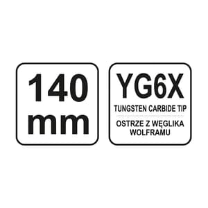 Yato 140 mm / 5.5 inch Scriber For Glass, Metal, Ceramics, & Tungsten Carbide, YT-3740