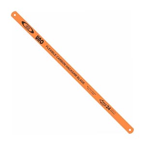JK 300 x 12.5 x 0.63 mm, 12 x 1/2 x 0.025 Inch, 24 TPI Flexible Carbon Hacksaw Blade (Pack of 10 Pcs), SD7800716