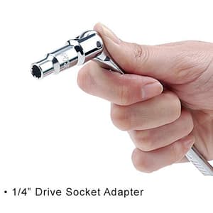 Toptul 1/4 Inch Sq. Drive & Bit Holder Swivel Wrench, AREA0808