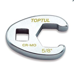 Toptul 5/8 Inch / 3/8 Inch Sq. Drive (6 PT) Flare Nut Crowfoot Wrench, AFAV1220