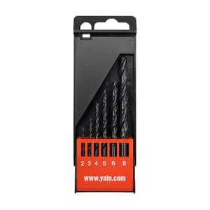 Yato 2 - 8 mm HSS Twist Drill Bits Set (6 Pcs), YT-4460